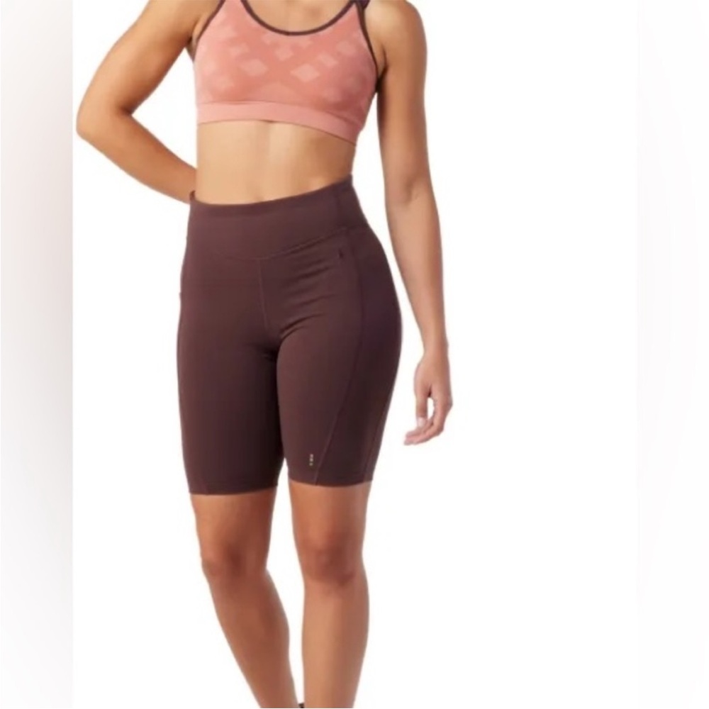 Smartwool Women's Athletic Bike Shorts in Deep Purple
